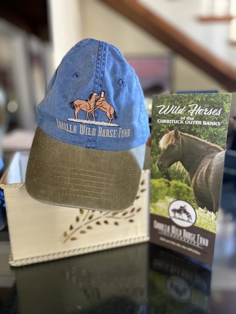 CWHF Denim Ball Caps - Corolla Wild Horse Fund