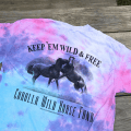 Wild and Free Cotton Candy Tie Dye Adult Short Sleeve