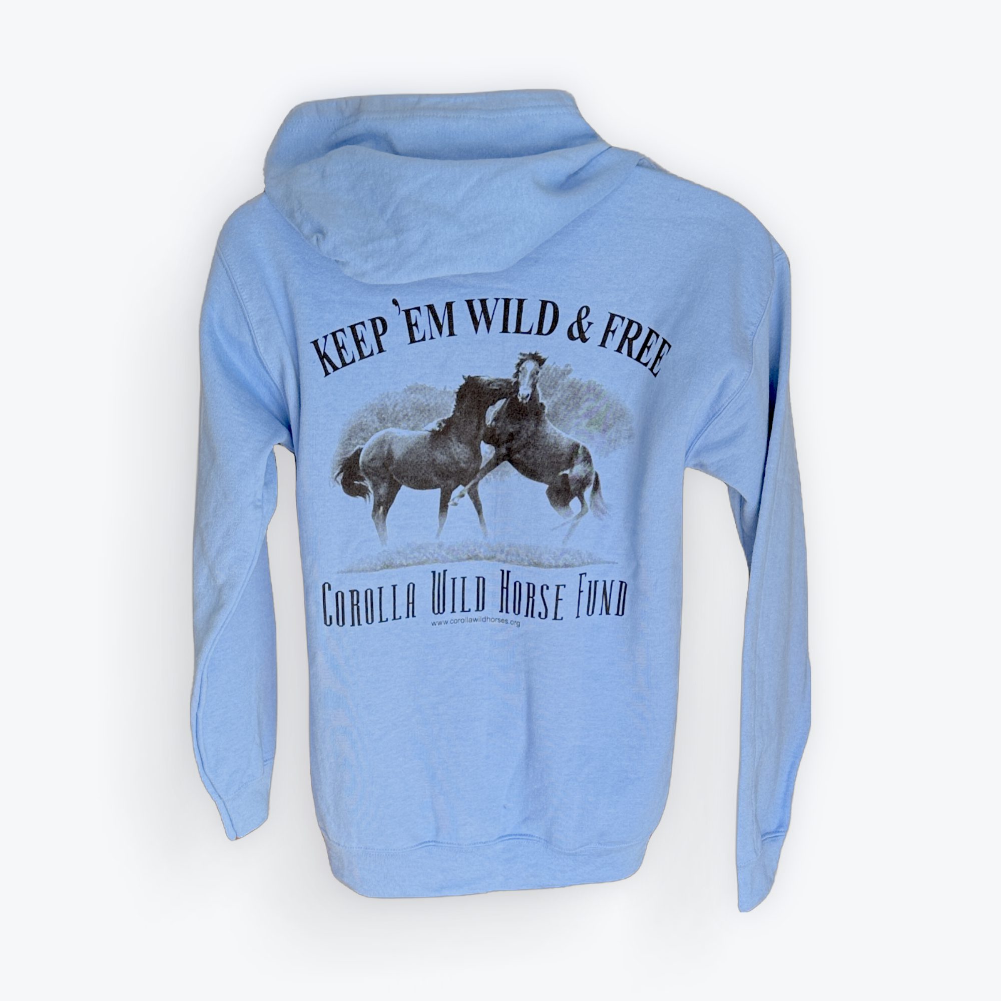 Wild And Free Adult Zip Hoodie | Corolla Wild Horse Fund