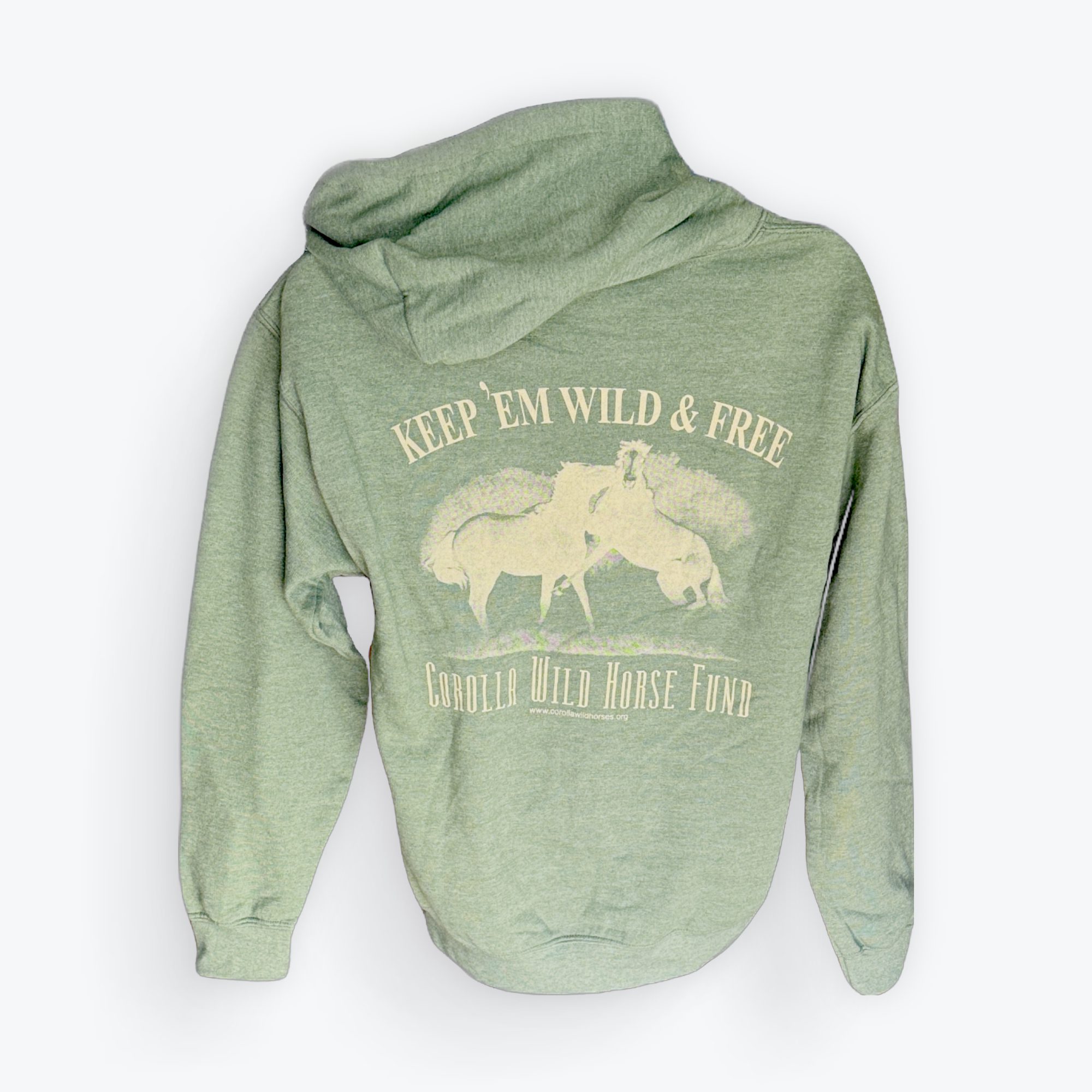 Wild And Free Adult Hoodie | Corolla Wild Horse Fund
