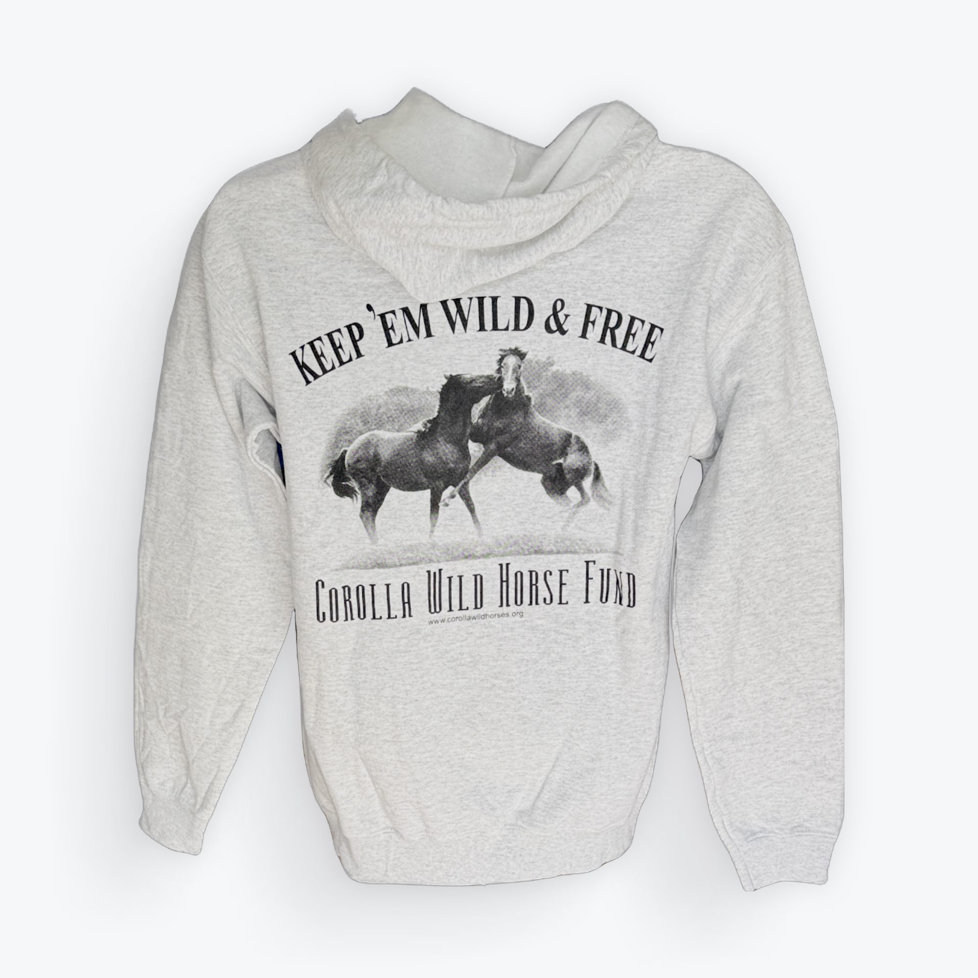 Wild And Free Adult Zip Hoodie | Corolla Wild Horse Fund
