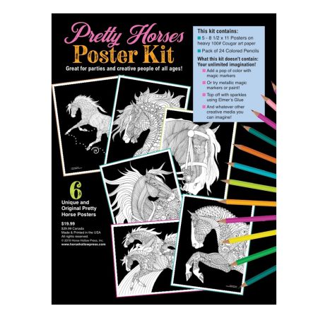 Pretty Horses Coloring Kit