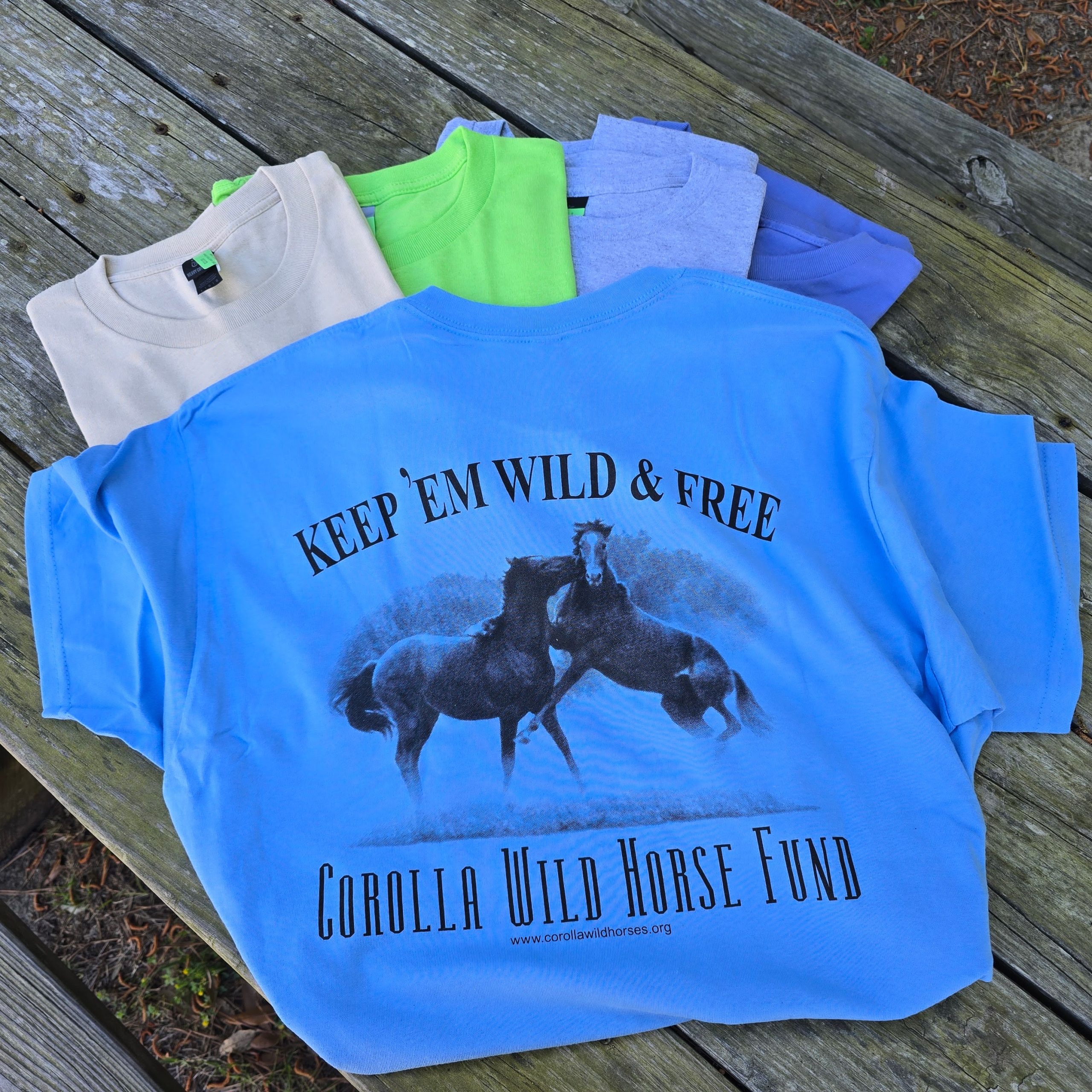 Wild And Free Adult Short Sleeve | Corolla Wild Horse Fund