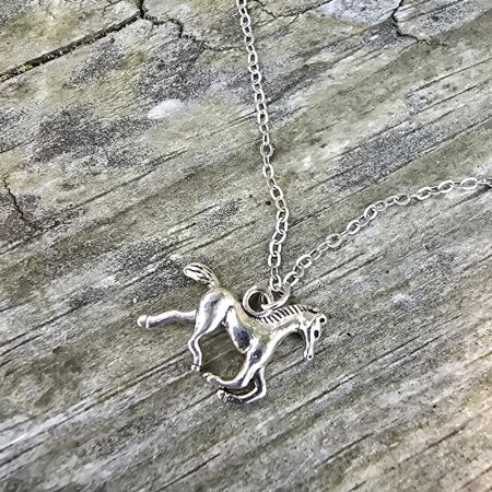 Silver Horse Necklace